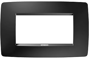 Gewiss Chorus – Placca One 4 moduli nero satinato