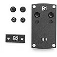 HOUSON Mounting Plate Adapter, Red Dot Sight Adapter RMR Universal Sight Plates Optics Sight Mount for Glock Beretta Colt 1911Springfield XD M&P Shield 2.0 9mm .40 S&W Pistol
