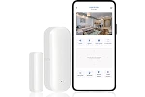 CVMGO Zigbee Door Window Sensor Send Alert to Your Smartphone for Smart Home Automation Compatible with Alexa/Google Home/Smartlife for Home Security Real-Time Monitoring Instant Push Notification