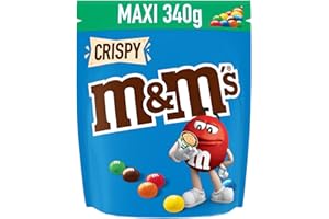 M&M'S CRISPY - Bonbons chocolat au lait et riz soufflé - Sachet de 340g