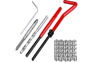 Zohino 30 st gängreparationssats M5 x 0,8 mm gänginsats metrisk strippad tråd reparationsborr kran handverktygssats helicoil insättningsverktyg gängåterställningskit