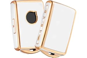 OATSBASF Etui na kluczyki samochodowe do Volvo, etui na klucze do Volvo XC40, XC60, XC90, XC70, S60, S80, S90, C30, V70, V90, etui na klucze (białe)