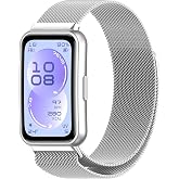 Rongep [Milano Loop] Huawei Band 11/11 Pro ile Uyumlu Kordon Manyetik Tasarımlı Paslanmaya Dayanıklı Huawei Band 11 Kordon Te