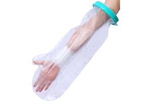 ZYKORT Protecteur de douche en plâtre pour bras, 56 cm, imperméable pour adulte, housse pour plâtre, eau, bras pour plaies