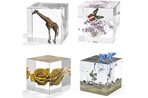 FineInno Stampi Resina Quadrati, Stampo Silicone Cubo Stampi Candela Sapone Stampi in Resina Epossidica Artigianale per DIY Gioielli, Decorazioni per La Casa