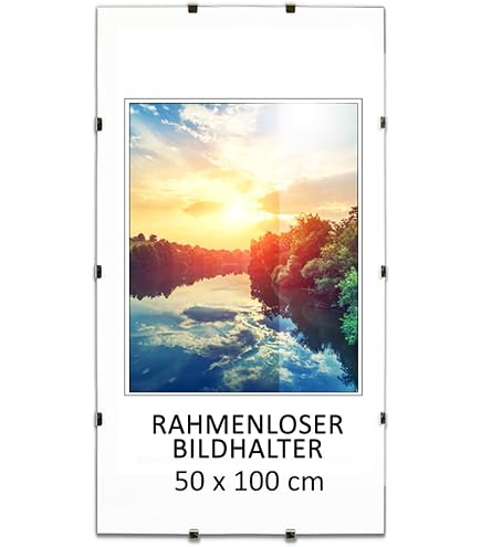 Cadre Photo 50x100 Cm Your Decoration - Or Avec Verre Acrylique Anti-reflet - Pour Posters Et Affiches
