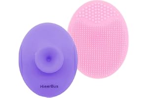 HieerBus Spazzola detergente viso esfoliante pelle sensibile, scrub struccante, antietà, delicato, Skin Care detergente in silicone per tutti i tipi di pelle