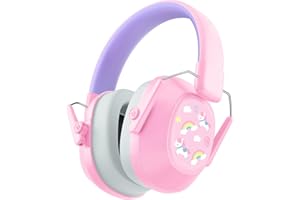 iClever Audífonos con cancelación de ruido para niños, 26 dB NRR de seguridad, reducción, orejeras autismo, ayuda sensorial y concentración, protección auditiva fuegos