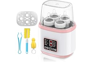 AICHARYNIC Podgrzewacz do butelek dla niemowląt, sterylizator 8 w 1, do butelek dla niemowląt, szybki podgrzewacz do butelek na mleko dla niemowląt, szybki podgrzewacz do żywności dla niemowląt i rozmrażania,