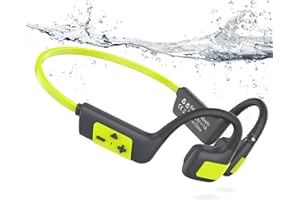 MONODEAL Cuffie Conduzione Ossea Bluetooth 5.4 Subacquee per Piscina IP68 Impermeabile Auricolari MP3 Subacqueo 32G Auricolari Sport per Nuoto, Corsa