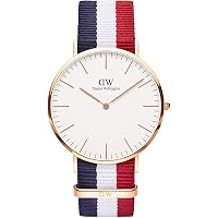 Cinturino Daniel Wellington Classic Sheffield 20 Mm In Pelle Nera Con Fibbia Oro Rosa – Per Orologi Classic Da 40 Mm