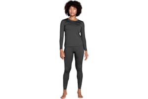 LAPASA Ensemble de sous-Vêtements Thermiques Femme Haut & Bas Maillot de Corps Manches Longues & Pantalon Chaud Automne/Hiver Fin/Moyen/Épais L17/L41/L44