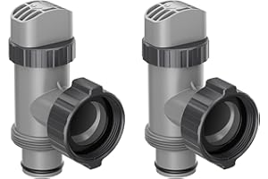 Sileduove Robinet d'arrêt de piscine en 2 parties pour Intex 10747 - Grande vanne de piscine - Pompe à filtre