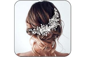 Unicra - Accessorio per capelli da sposa con fiore di vite, per donne e ragazze