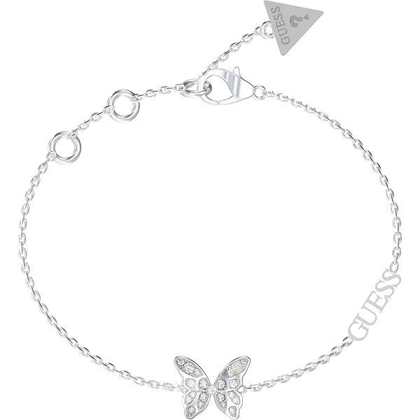 GUESS Orecchini Fly Away UBE70184 – Modello Unico, Metallo Color Argento, Senza Pietre