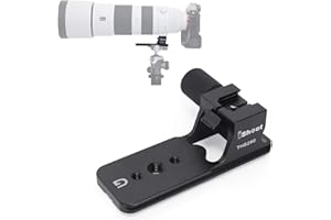 iShoot Metal Base Anillo de Montaje en Trípode Pie Collar de Objetivo Compatible con Sony FE 200-600mm f/5.6-6.3 G OSS SEL200600G, Soporte de Lente es Arca-Swiss Fit Cámara Placa de Liberación Rápida