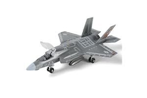 SEBUNAS 1:72 Échelle F-35 Fighter Jet Kit Plastique Militaire F35 Avion Jouet Assemblage Modèle D'avion avec Support Collection ou Cadeau pour Adultes et Enfants (36 Pièces)