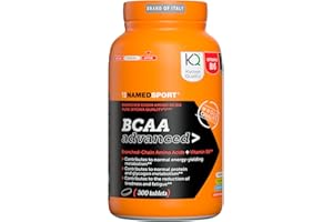 NAMEDSPORT SUPERFOOD NAMEDSPORT BCAA Advanced>, Integratore a base di Aminoacidi Ramificati e Vitamina B6, Riduce la Stanchezza, Stimola la Sintesi Proteica, Ideale in Sport Endurance, Brand of Italy, 300 Compresse
