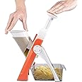 MARKQ Vegetable Chopper 4 Modes Mandoline Food Slicer to Julienne Cubes Veggies Adjustable Thickness French Fry Cutter Potato Slicer