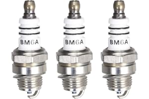 sourcing map BM6A Spark Plug for M7 / L7T / CJ8 / 1560 Replacement, 3pcs