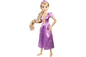 DISNEY PRINCESS Princesas Disney – Tu Amiga de Juego Rapunzel de 80 cm – Se Incluye mas de 10 Accesorios – Muñeca Articulable – Muñeca para niñas 3 Años +