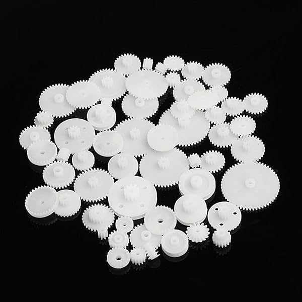 26 Pezzi Ingranaggi In Plastica Per Modelli - Kit Per Fai Da Te, Robot E Aeromodelli - Foto 3