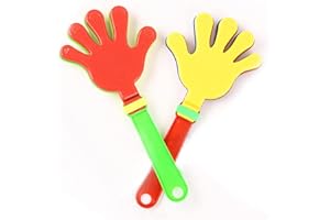 BASTOUR Clapets à Main en Plastique, Clap de Bruiteur, Clapping Hands, Jouet De Battant À Main, Fabricants de Main de Bruit, Applaudir dans Les Mains, pour événements Sportifs, 19 cm * 2