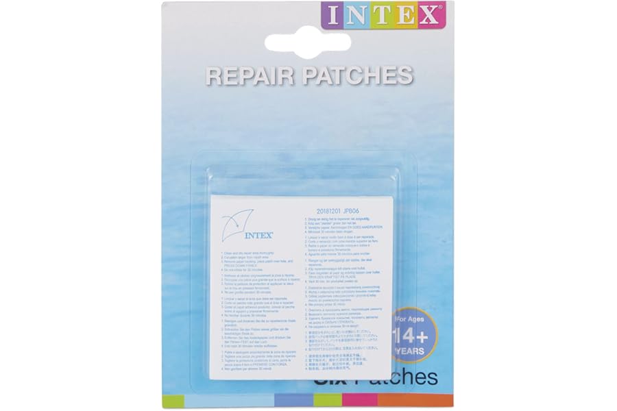 Intex 59631NP - Set de reparación Parches autoadhesivos, 7 x 7 cm