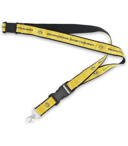BVB Borussia Dortmund – Portachiavi Con Apribottiglie – Giallo E Nero – Nylon E Metallo