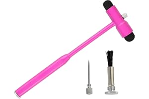 INNOTECH INSTRUMENTS Innotech Buck Neurological Reflex Hammer with Brush and Needle for Skin Reflexes and Surface Reactions (Pink)