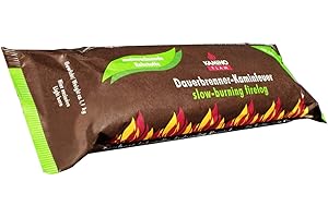 KAMINO-FLAM 10 Stück KaminoFlam® Dauerbrenner-Kaminfeuer, 100% nachwachsende Rohstoffe, für Kaminofen, Kachelofen, Holzofen