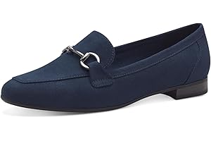 MARCO TOZZI Damen Loafer ohne Absatz Vegan mit Schnalle