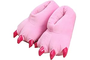 PANDA SUPERMARKET YELAN Griffes Cartoon dinosaur pantoufles pantoufles chaudes maison pantoufles en peluche adorable mignon