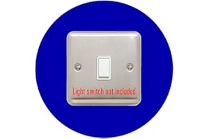 DSD SUPPLIES LTD. single LIGHT SWITCH SURROUND | round, 3mm thick | back panel or finger plate | in 16 colours available | acrylic, Colour:Blue