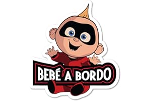 FFrame Adesivo per auto da bambino, a bordo jack 15 x 15 cm, in vinile, facile da incollare, per bebè, adesivo auto, camion, camper (colore)