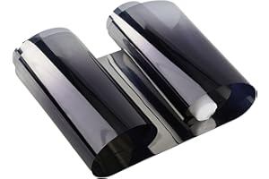 NIKJEBDF Car Sun Visor - Strip Tint Film Front Windshield UV Shade Banner Accessories, Gradual Colour Glossy for Avoiding glare Strips Car Windscreen -Black