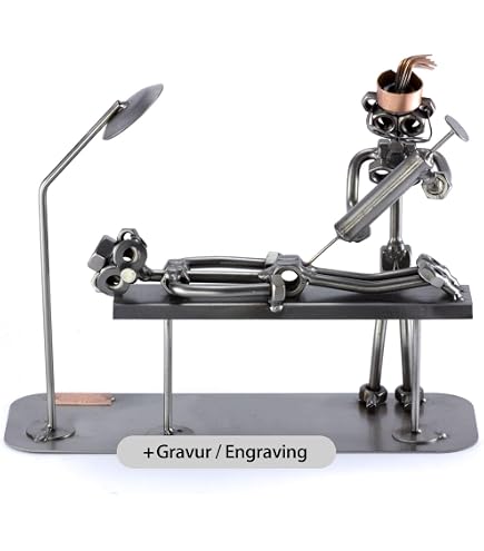 Steelman24 I Omini di Viti Donna con Carrozzina I Idee Regalo Originale I Soprammobili in Metallo I Modellino