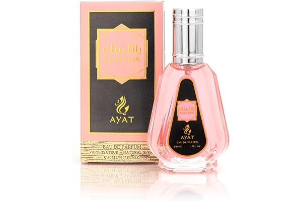 AYAT PERFUMES – Eau de Parfum Arab en Spray 50 ml Pour Femme Fabriqué à Dubaï Senteur Orientale (Yana pink)