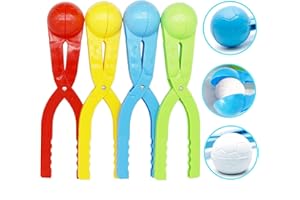 LUYANFX 4 Stück Winter Schneeball Maker, Schneeballclip, Schnee Spielzeug, Ente Schneemann Schneeball Former, Winter Schneeballzange Spielzeug, für Kinder Schneeballschlachten im Outdoor - Zufällige Farbe (B)