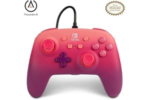 Verbesserter Kabelgebundener PowerA Controller für Nintendo Switch – Fuchsia Fantasy, Gamepad, Game-Controller, Kabelgebundener Controller, Offiziell Lizenziert