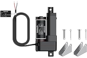Justech Actionneur Linéaire 50mm 3000N/660LBS IP65 5mm/s Moteur Actionneurs Moteur Linéaire Actionneur Variable dB≦50 Ouvre-Porte Vérin de Levage 12V DC avec Moteur électrique CE et RoHS