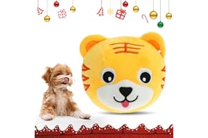 TOPBASHGO Active Moving Pet Plush Toy, Jouet Chien, Jouets pour Chiens, Jouet pour Chien Indestructible, Jouets à Couinement pour Chiens (Tigre)