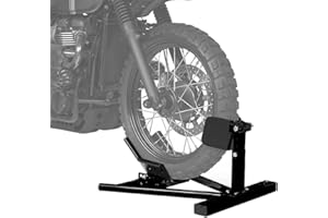 ‎BBTEQEKN BBTEQEKN Motorrad Fahrrad Vorderreifen Rad Chock Lift Stand, Universal Motorrad Rad Reifen Chock Selbstverriegelung Fahrrad Stand Chocks