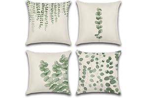 JOTOM Federa impermeabile decorativa, impermeabile, per divano, camera da letto, balcone, terrazza, patio, giardino, esterno (eucalipto B)