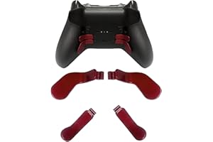 PEIXIONG 4 Pack Elite Controller Paddles pour Xbox Elite 2 Controller Paddles,Acier Inoxydable Elite Core Controller Paddle pour Xbox One Elite Controller Series 2,Elite Series 2 Core Controller (Rouge mat)