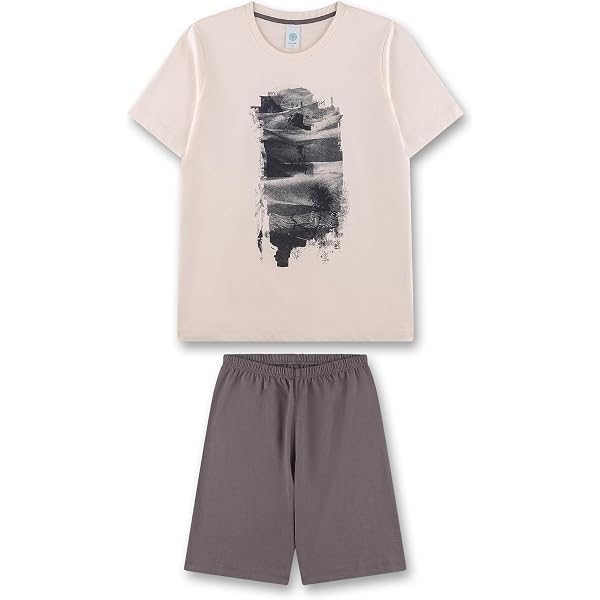 Sanetta Jungen-Schlafanzug Grün - Bequemer Baumwoll-Pyjama Für Erholsamen Schlaf (Nachhaltig & Fair)