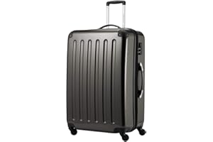 HAUPTSTADTKOFFER - Alex - Valise Rigide Grande Bagage Trolley 4 Roues, 75 cm, 119 litres, Graphit