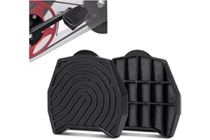 TERCHPILET Ride with Sneakers - Pedal Converters Compatible with Peloton Bike&Bike+,Replacement Bike Pedals for Regular Shoe,Flat Platform Clipless Pedal Upgrade, Accessories for Exercise Bike