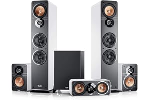 Teufel Ultima 40 Surround 5.1 Set Altoparlanti Home Cinema 5.1 Surround Sound System, Potente Subwoofer, Film e Videogiochi - bianco