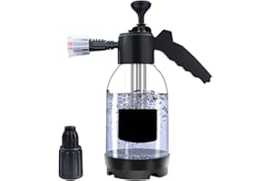 OBELUNRP Spruzzatore di schiuma per auto, spruzzatore per pompa per atomizzatore a pressione 2L, bottiglie di spruzzatore in schiuma di neve, spruzzatore a pressione di azione della pompa resistente alla